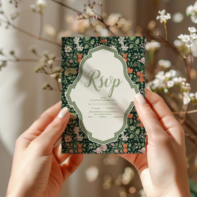 Vintage Wedding Invitation William Morris (Creator Uploaded)