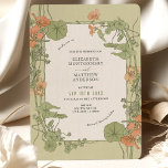 Vintage Wedding Invitations Art Nouveau by Foord<br><div class="desc">Get ready to bloom on your special day with our vibrant wedding invitation inspired by the colourful and dynamic art of Jeannie Foord, featuring the striking beauty of Nasturtium Flowers. Nasturtiums, also known as Indian Cress or Tropaeolum, are known for their bright and bold hues and unique, funnel-like shape. This...</div>