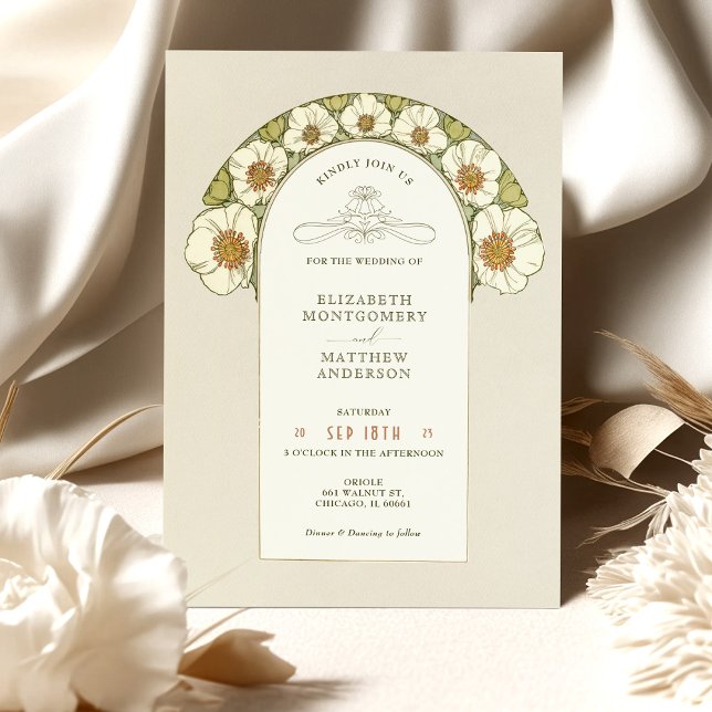 Vintage Wedding Invitations Art Nouveau by Mucha (Creator Uploaded)
