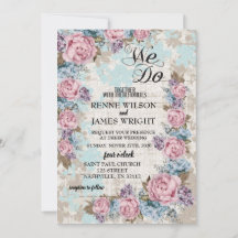 VINTAGE WEDDING INVITE