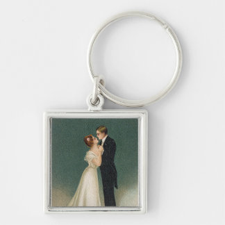 Vintage Wedding Key Ring