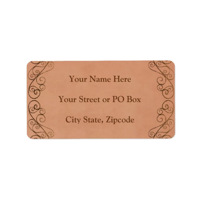 Vintage Wedding Label (Front)