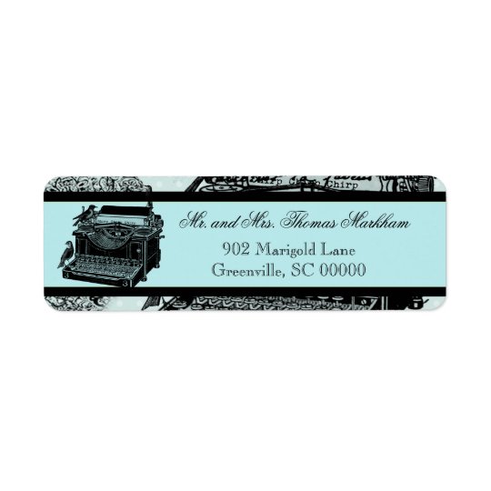 Vintage Wedding Love Letters Custom Address Labels