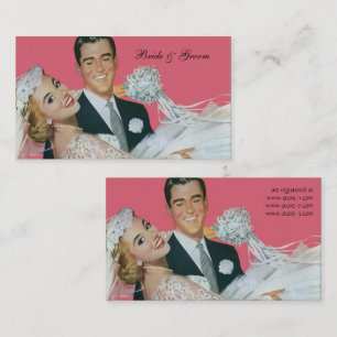 Vintage Wedding Newlyweds, Groom Carrying Bride Enclosure Card