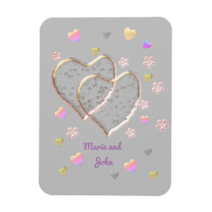 Vintage Wedding ,personalised Magnet