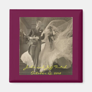 vintage-wedding-photo magnet