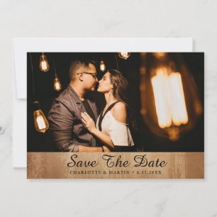 Vintage Wedding Photo Save The Date Cards