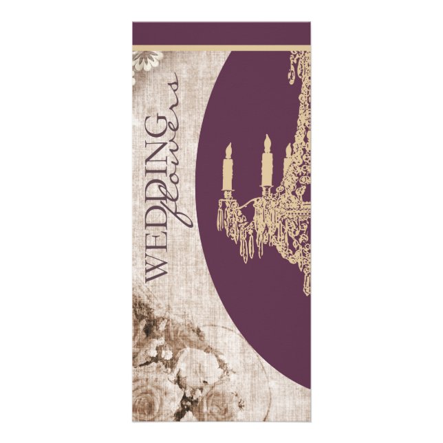 Vintage Wedding Planner Rack Card (Front)