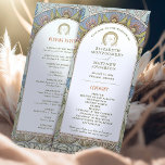 Vintage Wedding Program Art Nouveau by Mucha<br><div class="desc">Introducing the editable Vintage Wedding Program by Alphonse Mucha, now available on Zazzle! This elegant program is the perfect way to guide your guests through your special day. The Vintage Wedding Program features a beautiful Art Nouveau design by the legendary Alphonse Mucha. The design's soft colours and intricate details are...</div>