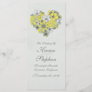 Vintage wedding programs