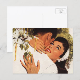 Vintage Wedding Proposal, Love and Romance Postcard