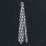 Vintage Wedding, Retro Bride and Groom Kissing Tie<br><div class="desc">Now available! Double sided printed ties! Twice as nice! Created with a clear background, change the blue to any hexcode colour you need! Vintage illustration love and romance image featuring a bride and groom kissing at their wedding ceremony. The man is wearing a tuxedo and the woman is wearing a...</div>