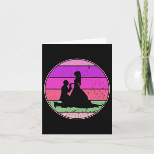 Vintage Wedding Retro Wedding Bride Groom Cuet Eve Card