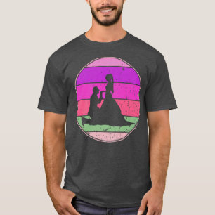 Vintage Wedding Retro Wedding Bride Groom Cuet Eve T-Shirt
