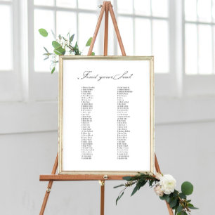 Vintage Wedding Sign Find Your Seat Seating Chart 
