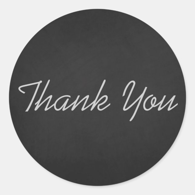 Vintage wedding thank you classic round sticker (Front)
