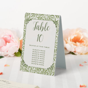 Vintage Wedding, Victorian Willow Leaves Pattern