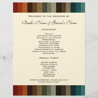 Vintage Wedding, Warm Autumn Stripes Pattern