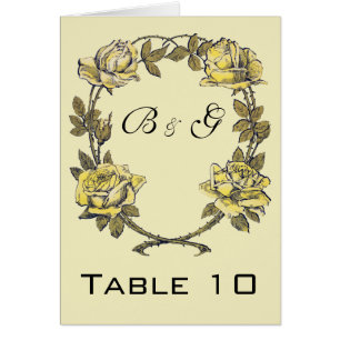 Vintage Wedding, Yellow Antique Garden Rose Wreath