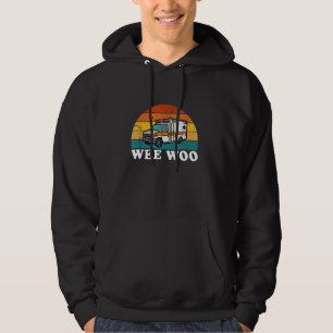 vintage Wee Woo Ambulance AMR Funny EMS EMT Parame Hoodie