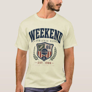 Vintage Weekend Athletic Club Graphic T-Shirt