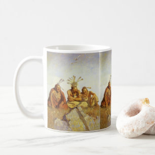 Vintage West, Guardians War or Peace by NC Wyeth Coffee Mug