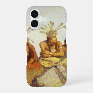 Vintage West, Guardians War or Peace by NC Wyeth iPhone 16 Case
