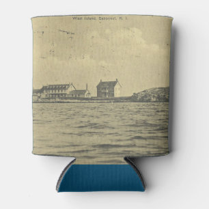 Vintage West Island, Sakonnet - Little Compton, RI Can Cooler