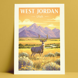 Vintage West Jordan Utah Postcard