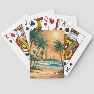 Vintage West Palm Beach, Florida Playing Cards