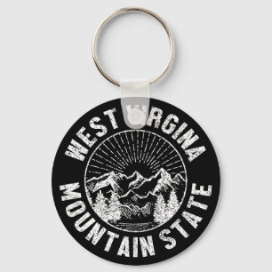 Vintage West Virginia Key Ring