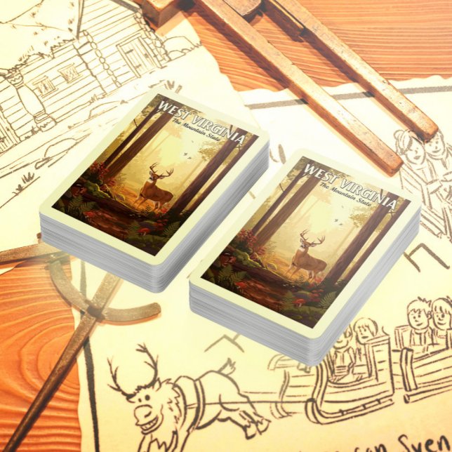 Vintage West Virginia Playing Cards (Creator Uploaded)