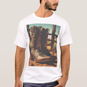 Vintage Western Cowboy Boots T-Shirt