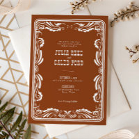 Vintage Western Cowboy Rustic Country Wedding