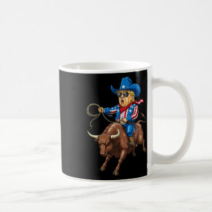 Vintage Western Cowboy Trump Rodeo Usa Patriotic F Coffee Mug