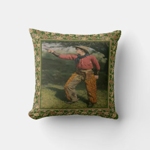 Vintage Western Cowboy with Chaps Cushion