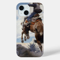 Vintage Western Cowboys, Bucking by NC Wyeth