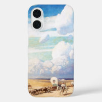 Vintage Western Cowboys, Covered Wagons by Wyeth