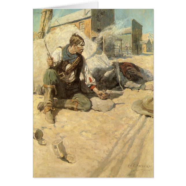 Vintage Western Cowboys, Hopalong by NC Wyeth (Front)