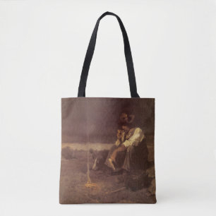 Vintage Western Cowboys, Plains Herder by NC Wyeth Tote Bag