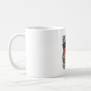 Vintage Western Cowgirl Patriotic Shirt Design_1 Coffee Mug