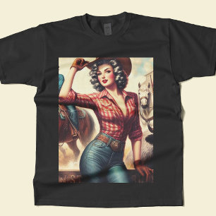 Vintage Western Cowgirl T-Shirt