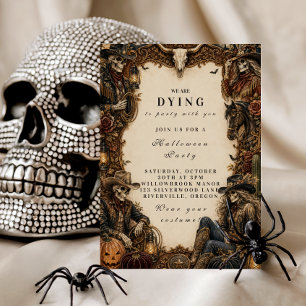 Vintage Western Halloween Party Invitation