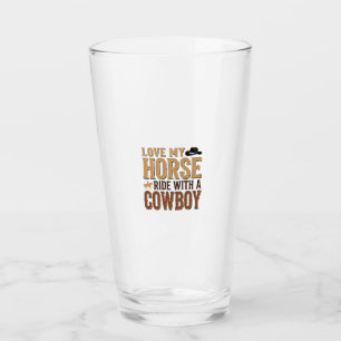 Vintage Western Horse and Cowboy Quote Shirt Desig Glass