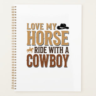 Vintage Western Horse and Cowboy Quote Shirt Desig Planner