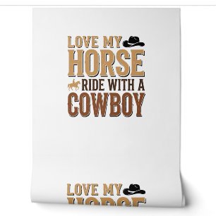 Vintage Western Horse and Cowboy Quote Shirt Desig Wallpaper