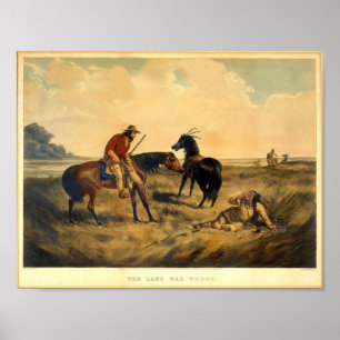 Vintage Western Image The Last War Whoop Poster
