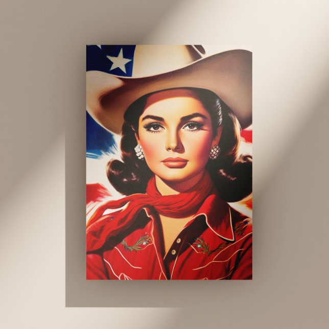 Vintage Western Pin-up Postcard (Creator Uploaded)