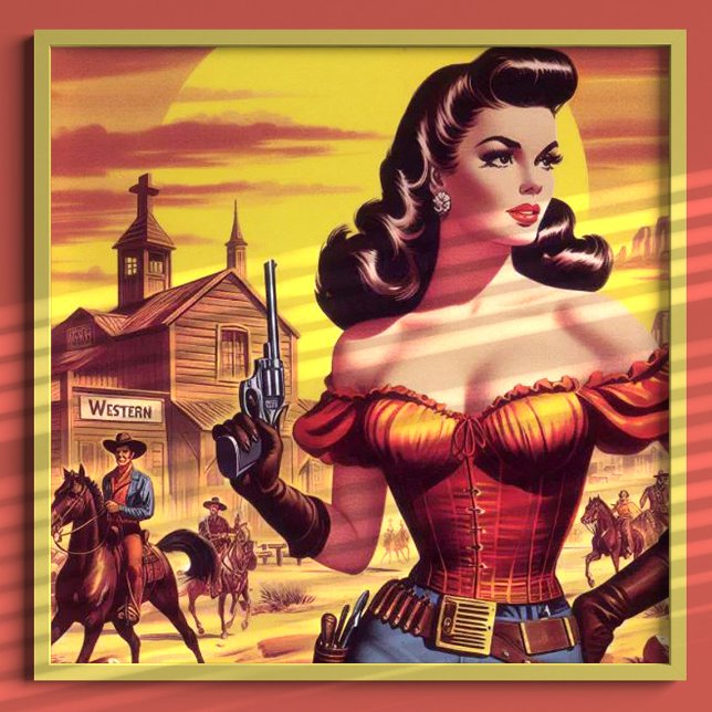 Vintage Western Pin-up Poster (Creator Uploaded)
