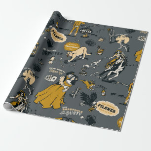 Vintage Western Wild West Yellowstone Cowboy Gift Wrapping Paper